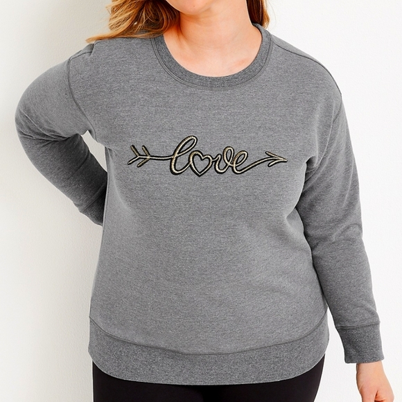 Maurices Tops - Maurices LOVE Sweatshirt BRAND NEW 3X